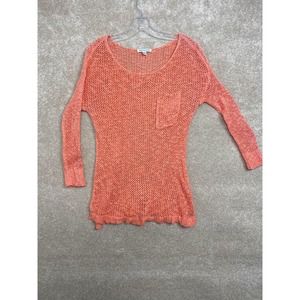 American Eagle Crochet Long Sleeve Top Size Medium
